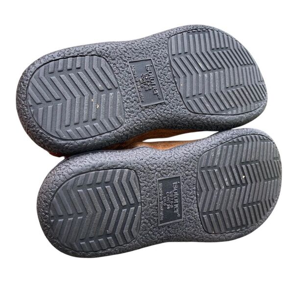 Isotoner Cozy Brown Nelly Microsuede Faux Fur Ankle Boots Slippers size 7.5 - 8 - Picture 8 of 13